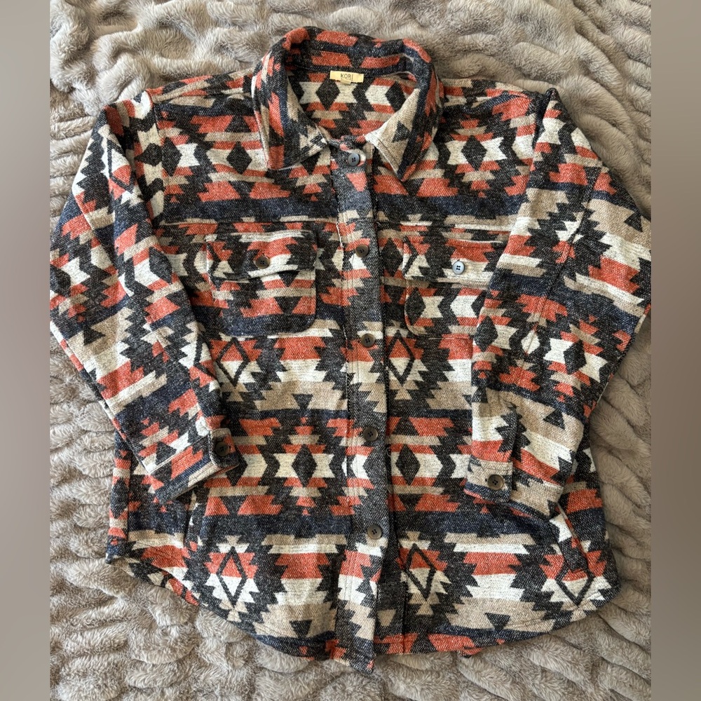 Kori Multicolor Geometric Shacket